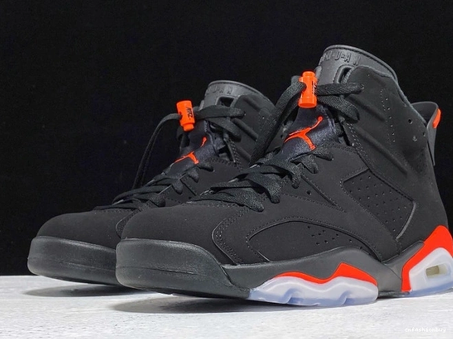 Air Infrared OG Jordan 384664-060 Retro 6 Black 0724